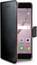 Celly - Huawei Nova Plus - Wally Bookcase Black - Openklap Hoesje Huawei Nova Plus - Huawei Case Black