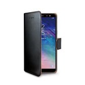 Celly - Samsung Galaxy A6 - (2018) Wally Bookcase Black - Openklap Hoesje Samsung Galaxy A6 - Samsung Case Black