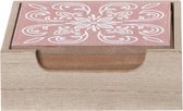 Cosy&Trendy Mandala glasonderzetters met houder - 6-delig