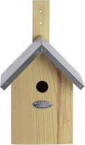 Houten vogelhuisje/nestkastje pimpelmees - Tuindecoratie vogelnest nestkast vogelhuisjes