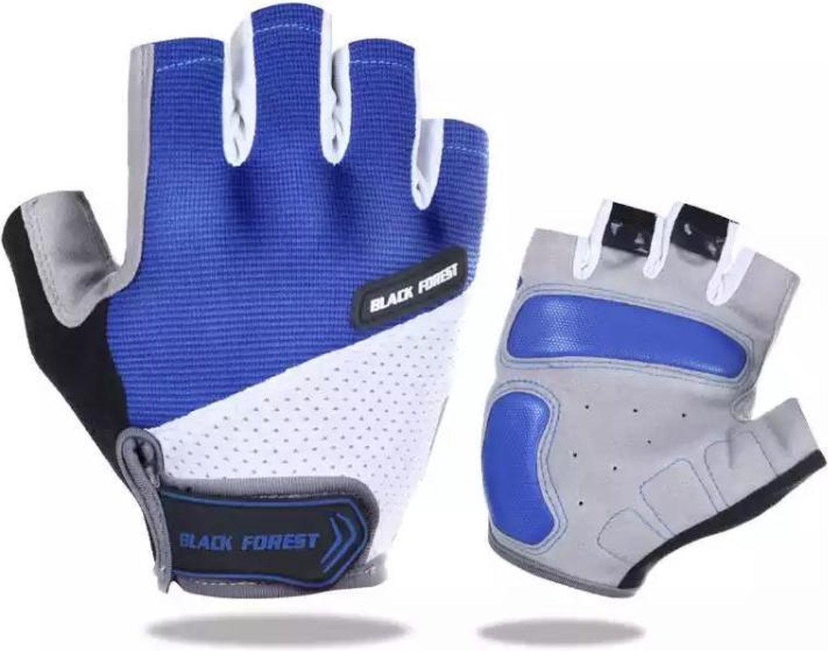 Fietshandschoen Heren - Fietshandschoen Dames - Fietshandschoen Unisex - met grip blauw XL, MTB, ATB, Race, Handschoen