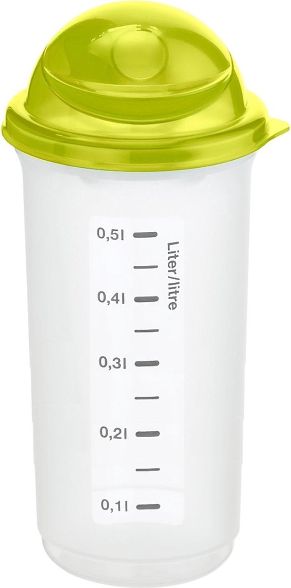 Rotho Shaker RONDO groen - Nieuwjaar - Afvallen - Afslanken - Gezond - Health - Shake - Smoothie - Sport - Fitness