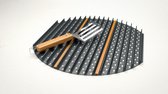 GRATE4BBQ, Ø 57cm, Non-stick Aluminium Grill rooster met thermometer