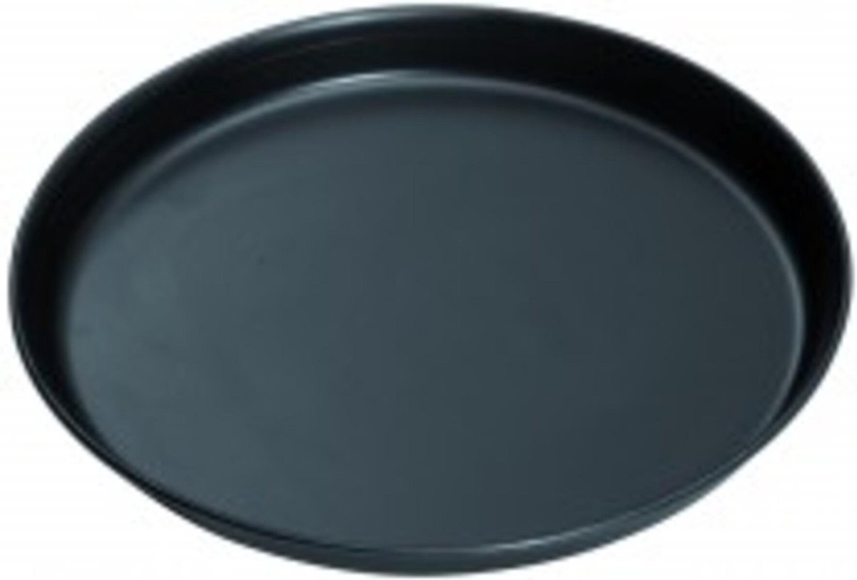 Vlakke plaat / pizzaplaat / zwarte plaat / Ø 600 mm / H = 25 mm