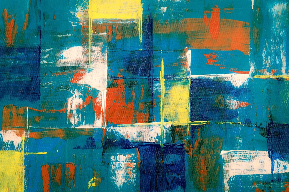 Canvasvooraandemuur.nl Abstract canvas voor aan de muur Multi