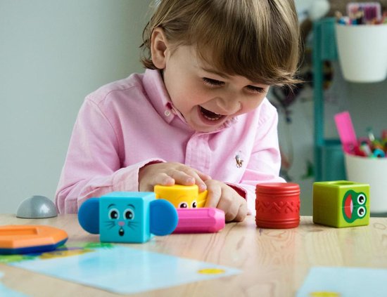 SmartMax My First Totem - Magnetisch Sensorisch Speelgoed - 8-Delige Stapelset met Geluid en Textuur - Educatief Speelgoed voor Peuters - Vanaf 1 Jaar