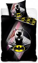 Batman Dark Knight Dekbedovertrek - Eenpersoons - 140x200 cm - Zwart
