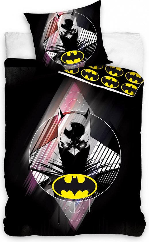 Housse de Couette Batman Dark Knight - Simple - 140x200 cm - Zwart | bol.com
