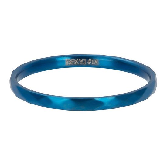 iXXXi Jewelry  - Vulring - Blauw - Hammerite - 2mm