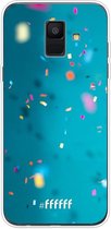 Samsung Galaxy A6 (2018) Hoesje Transparant TPU Case - Confetti #ffffff