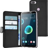Azuri HTC Desire 12 Plus hoesje - Walletcase - Zwart