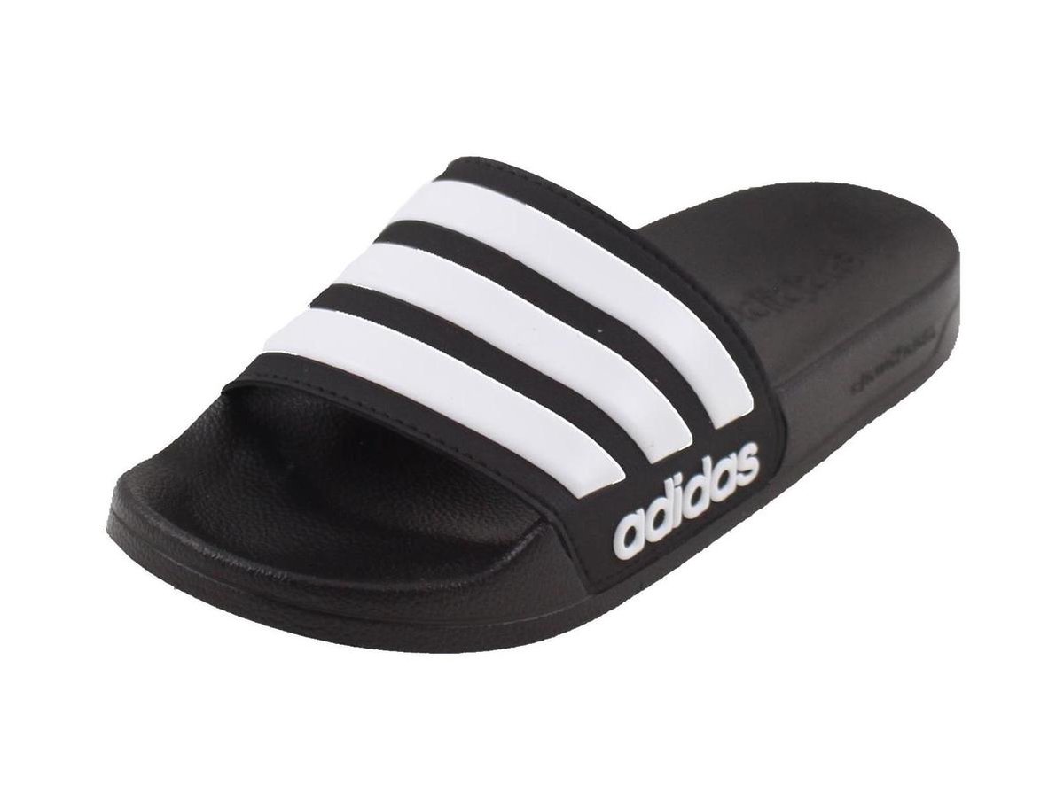 adidas - CF Adilette - Zwarte Badslipper - 37 - Zwart | bol.com