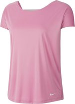 Nike Pro Dri-fit Sportshirt Dames - Roze - Maat S