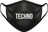 Mondmasker met tekst | Techno
