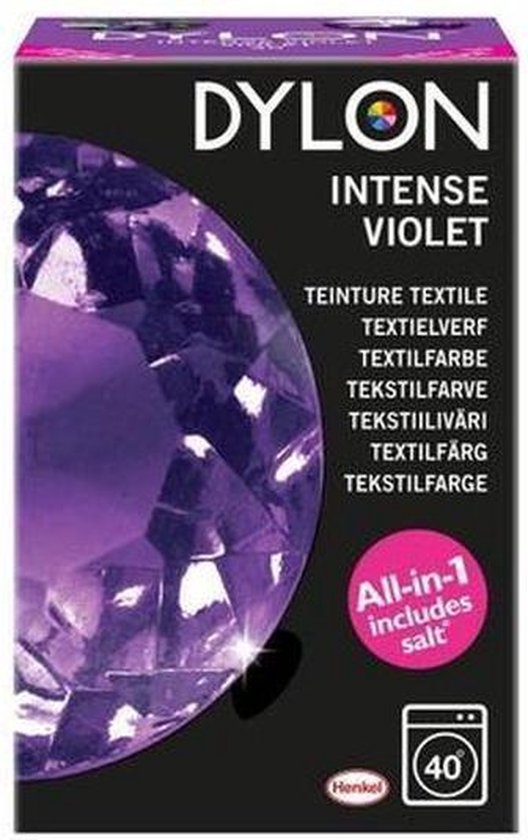 Dylon Textielverf 350g Intense Violet (all-in met zout) | bol.com