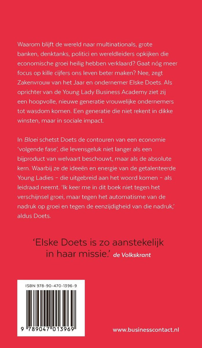Bloei - back cover