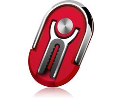 Flexibele clip - 360 graden telefoonhouder - flexiclip smartphone - telefoonhouder voor in auto en thuis - kleur Rood