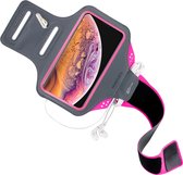 Mobiparts Comfort Fit Sport Armband Apple iPhone XS Max Neon Roze