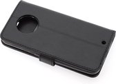 Motorola Moto X4 Book Case hoesje - Zwart - Pasjeshouder - Magneetsluiting