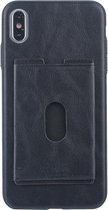 UNIQ Accessory iPhone X-Xs Max Kunstleer Backcover hoesje met portemonnee - Zwart