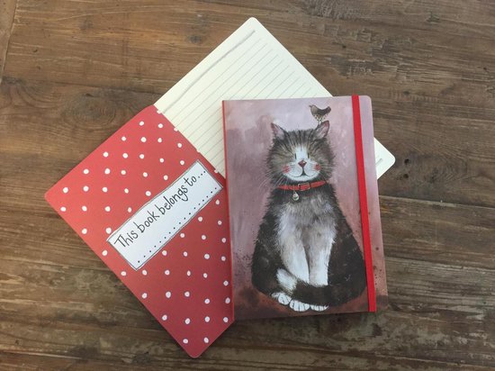 Alex Clark Large Chunky Notebook ~ A5 Softcover Notitieboek Kat Klaus