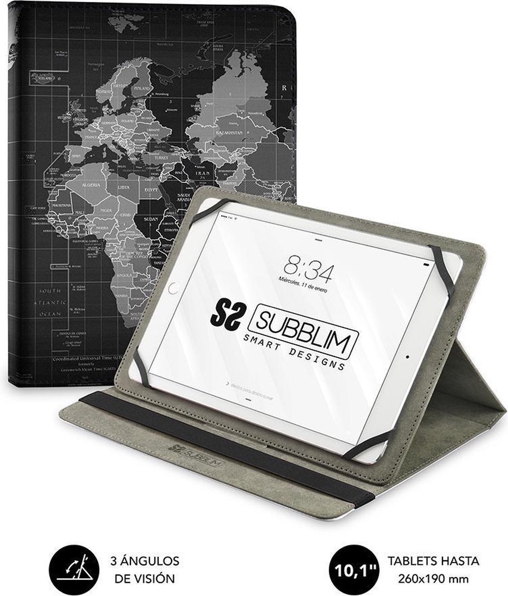 Tablet cover Subblim TRENDY CASE WORLD MAP 10.1