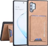UNIQ Accessory Galaxy Note 10 Plus Hard Case Backcover met pasjeshouder - Bruin ( A310)
