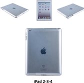 Apple iPad 2-3-4 Transparant Achterkant - Back Cover Tablethoes