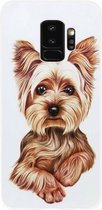 ADEL Siliconen Back Cover Softcase Hoesje Geschikt voor Samsung Galaxy S9 Plus - Yorkshire Terrier Hond