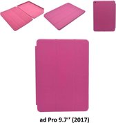 Apple iPad 9.7 (2017) Hot Pink Smart Case - Book Case Tablethoes- 8719273266038