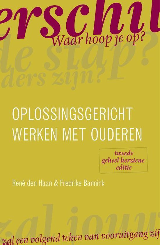 Boek cover Oplossingsgericht werken met ouderen van René den Haan (Paperback)