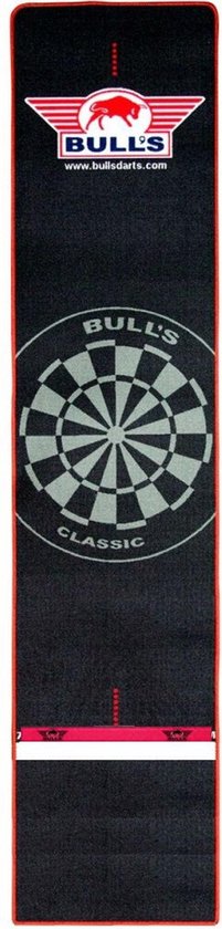 Thumbnail van een extra afbeelding van het spel Bull's Carpet Dartmat + Oche 300x65cm - Rode rand