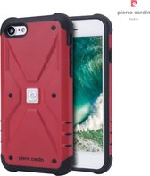 Rood hoesje van Pierre Cardin - Backcover - Stijlvol - Leer - voor iPhone 7-8 - Luxe cover