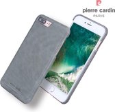 Grijs hoesje van Pierre Cardin - Backcover - Stijlvol - Leer - iPhone 7-8 Plus - Luxe cover
