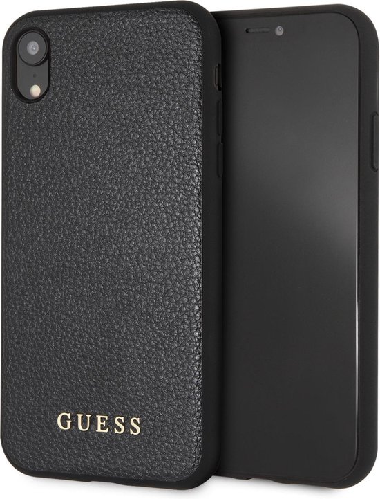 iPhone XR hoesje - Guess - Zwart - Kunstleer | bol.com