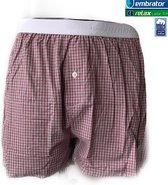 Embrator 2-pack mannen Boxershort geweven katoen rood/wit/zwart M