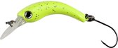 TF wobbler Micro Curvy - Sinking - 2,9cm - Fluo Geel - 4 stuks