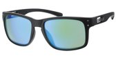 Zwarte sport  zonnebril | Dames/unisex | rode lens