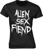 Alien Sex Fiend Dames Tshirt -M- Logo Zwart
