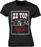 ZZ Top Dames Tshirt -L- Thrill Zwart