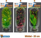 Easy Plants Aquarium kunst planten middel (Combinatieset 2)
