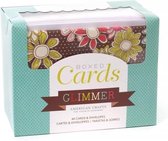 Boxed cards x40 cards & envelopes glimmer