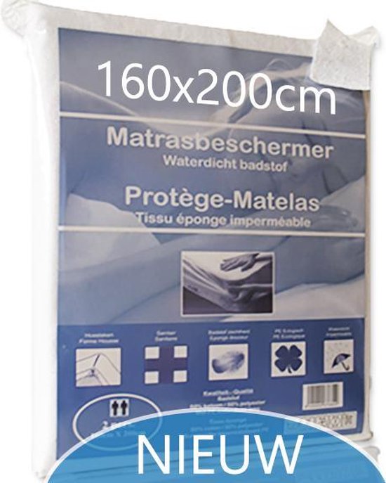 FAM HOME Matrasbeschermer 80x200 cm Natuurlijk en Ademend Machinewasbaar