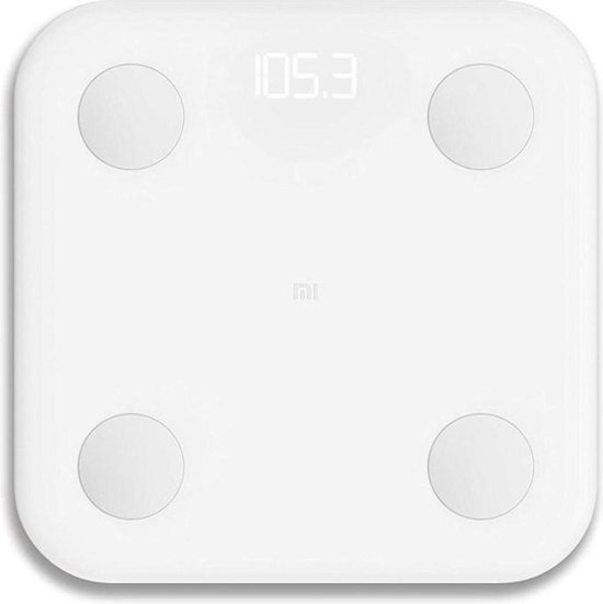 Xiaomi Mi Body Composition Smart scale 2 - EU versie - Bluetooth 5.0 - Slimme weegschaal voor dieet (lichaamsgewicht, BMI, Spiermassa, Vetpercentage, Hydratatie, botmassa, Eitwitgehalte, etc.) - Mi Fit app