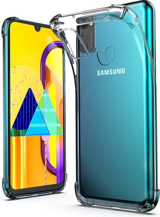schakelaar jongen Zelden Samsung Galaxy M21 Hoesje Transparant - Anti Shock Hybrid Back Cover |  bol.com