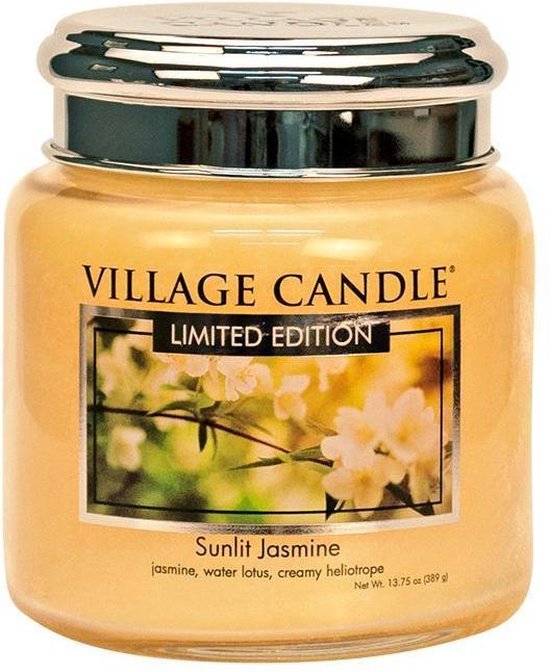 Village Candle Medium Jar Geurkaars Sunlit Jasmine