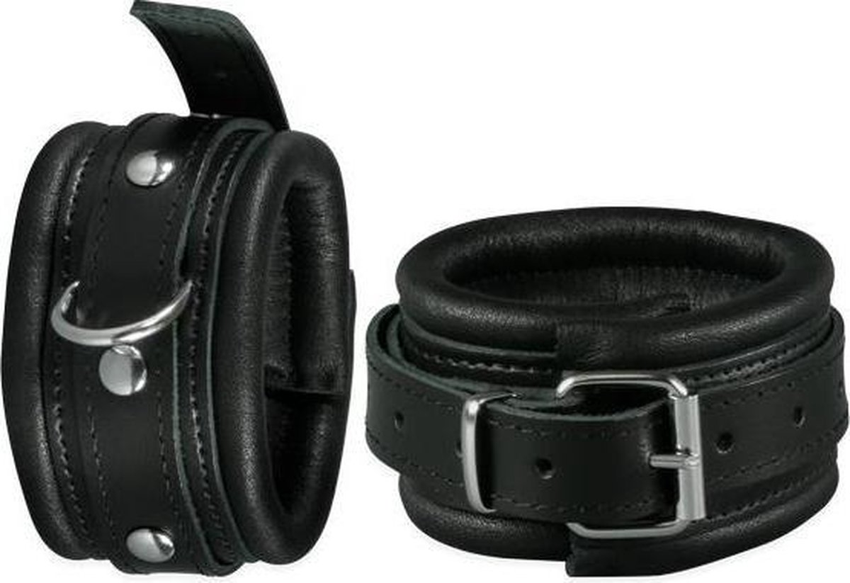 Goedkoopste Enkelboeien 5 cm breed - zwart