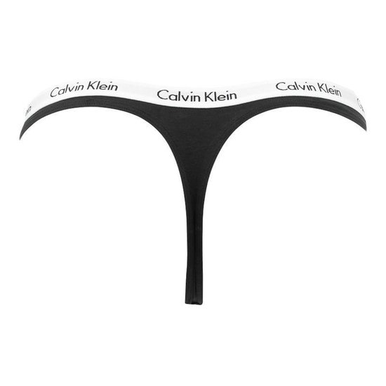Calvin Klein 3-pack String Dames - Zwart - Maat XS | bol.com