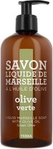 Marseille Zeep Vloeibaar | Handzeep op basis van olijfolie "Olive Verte" - groene olijf