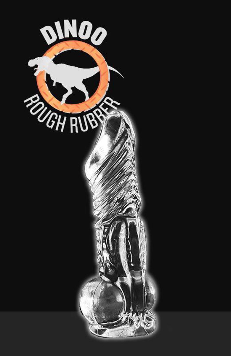 Goedkoopste Dinoo Dildo Rhabdodon 23 x 5,8 cm - transparant